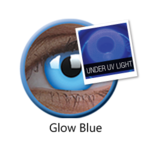 ColourVue Crazy čočky UV svítící - Glow Blue  (2 ks roční) - nedioptrické
