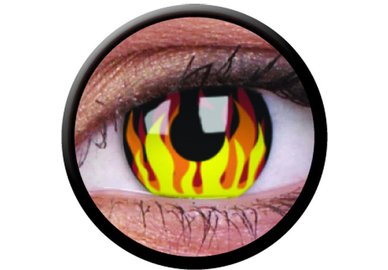 ColourVue Crazy čočky - Flame Hot (2 ks roční) - nedioptrické