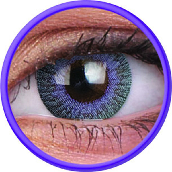 ColourVue Fusion - Grey Violet (2 čočky tříměsíční) - dioptrické - doprodej