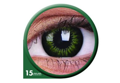 ColourVue Big Eyes - Party Green (2 čočky tříměsíční) - nedioptrické