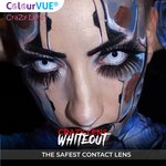 ColourVue Crazy čočky - Whiteout (2 ks roční) - nedioptrické