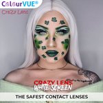 ColourVue Crazy čočky - White Screen (2 ks roční) - nedioptrické