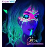ColourVue Crazy čočky UV svítící - Electric Blue (2 ks roční) - nedioptrické