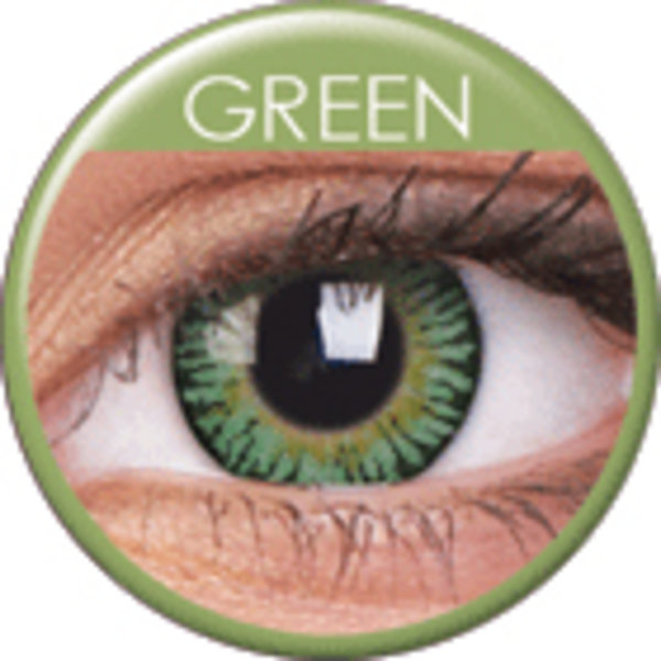 ColourVue 3 Tones - Green (2 čočky tříměsíční) - nedioptrické - poškozený obal